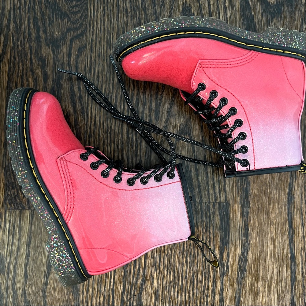 Dr. Martens Gradient Glitter Kids Boots-Size 11 US